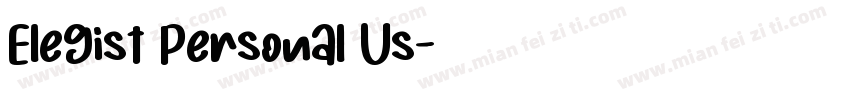 Elegist Personal Us字体转换
